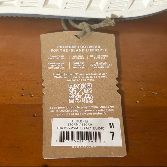 OluKai • Ulele Beach Sandals • Size 7 • Storm - Picture 6 of 6